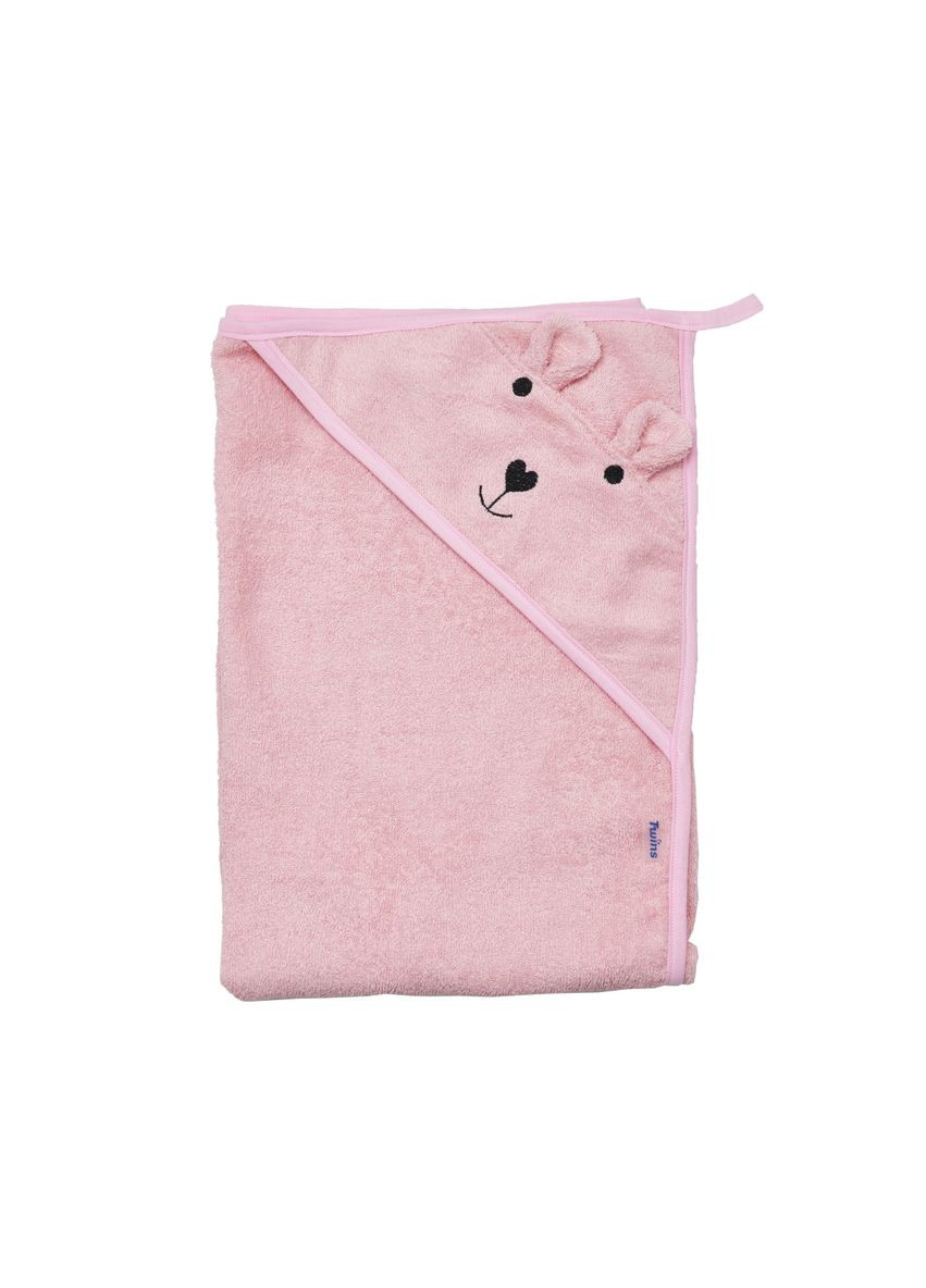 Полотенце-уголок Bear, 100х100 см, розовый () Twins розовый