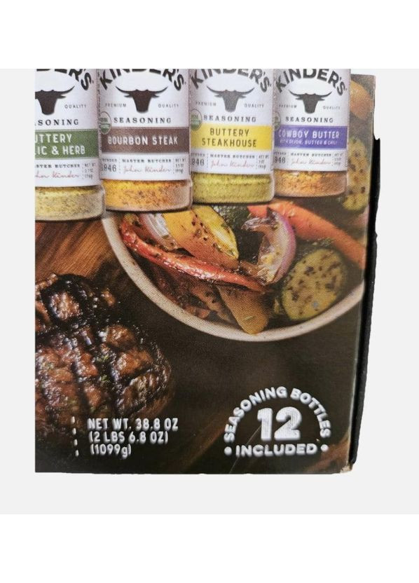 Набір приправ Kinder’s Organic The Flavor Rack, 12 шт 1099 г Kinder's (373019927)