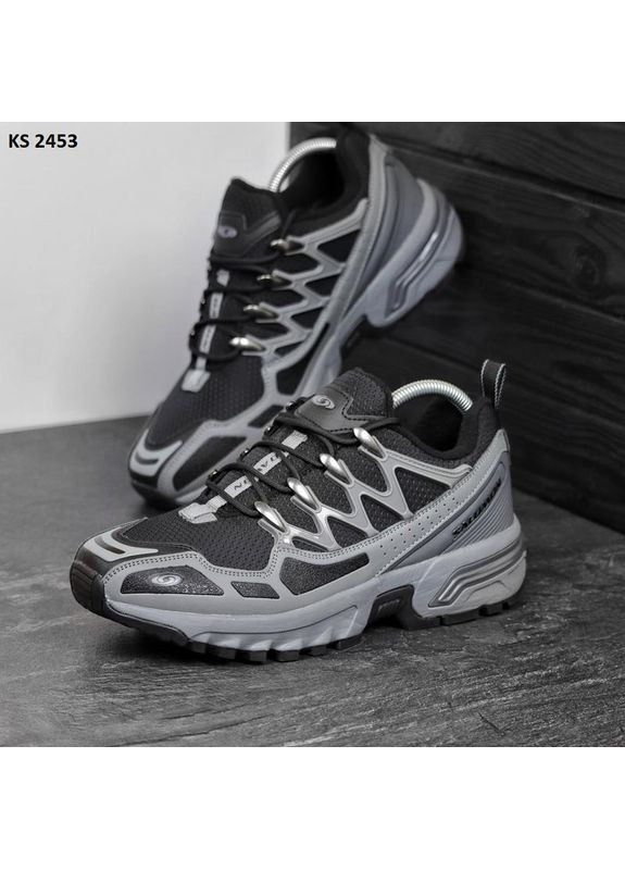 Сірі Осінні кросівки чоловічі salomon acs gore-tex dark gray саломон No Brand