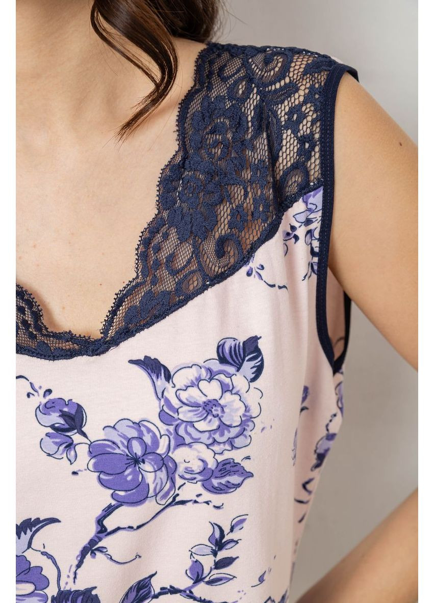 Персиковая всесезон пижама женская с принтом,, 243r1600-018 Isik