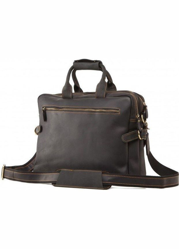 Сумка мужская через плечо кожаная портфель для документов А4 планшет в дорогу для телефона Коричневый 34370 Vintage (331640765)