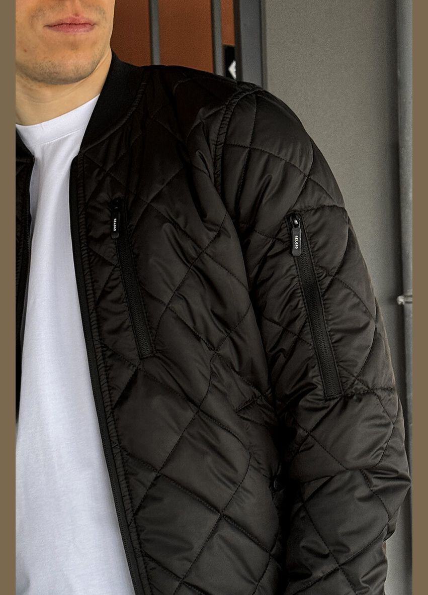 Бомбер - Seven, черный Reload на молнии (289354889)