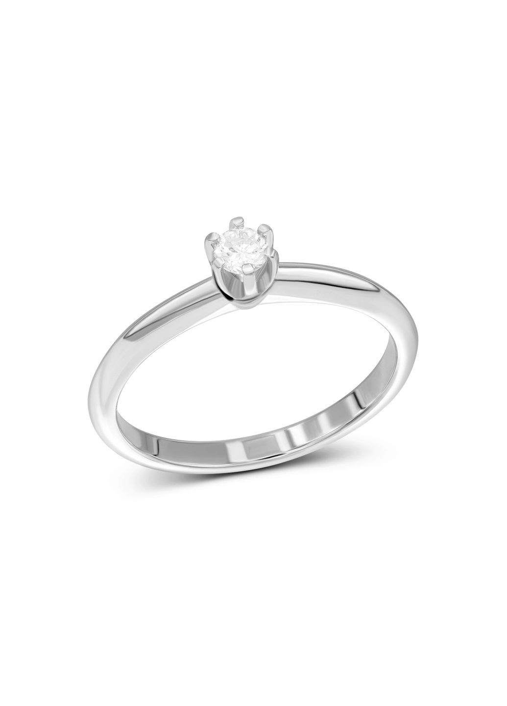 Кольцо с бриллиантом в белом золоте 1К464ДК-0060 Zarina (278388469)