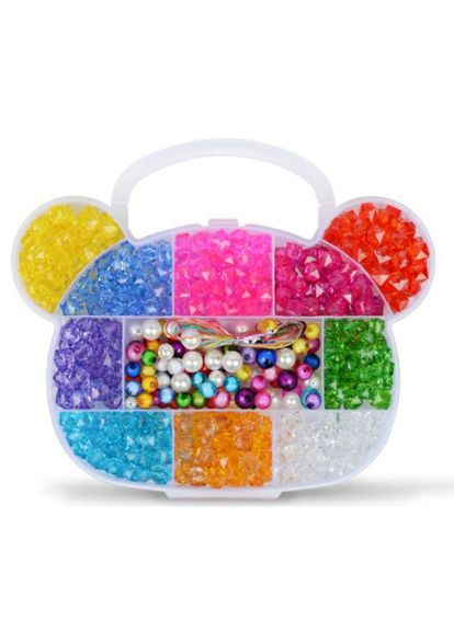 Набір для плетіння браслетів намиста з намистинок та кулонів у вигляді МІККІ Калейдоскоп 550 шт Різнокольоровий (М1140301) Xin Runyang (329058770)