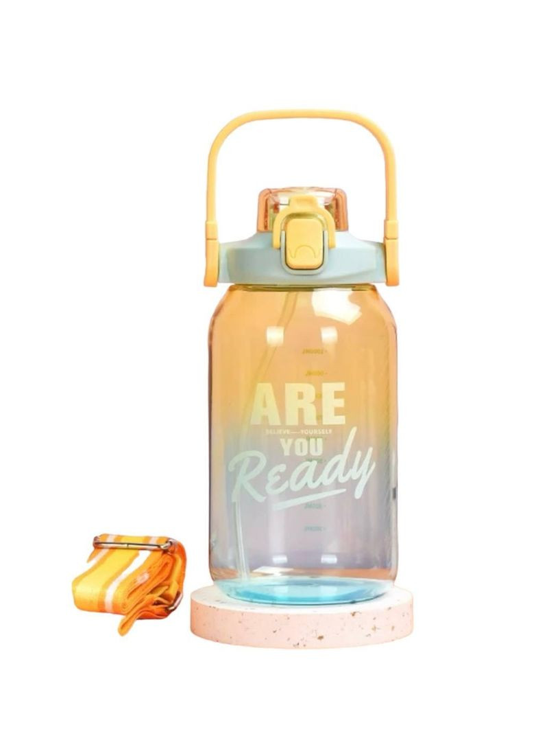 Желтая, ударопрочная, бутылка для воды, защита поилки. . No Brand (279783439)