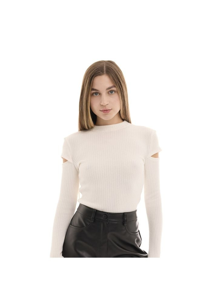 Лонгслив Mira женский Молочный Pobedov (371258685)