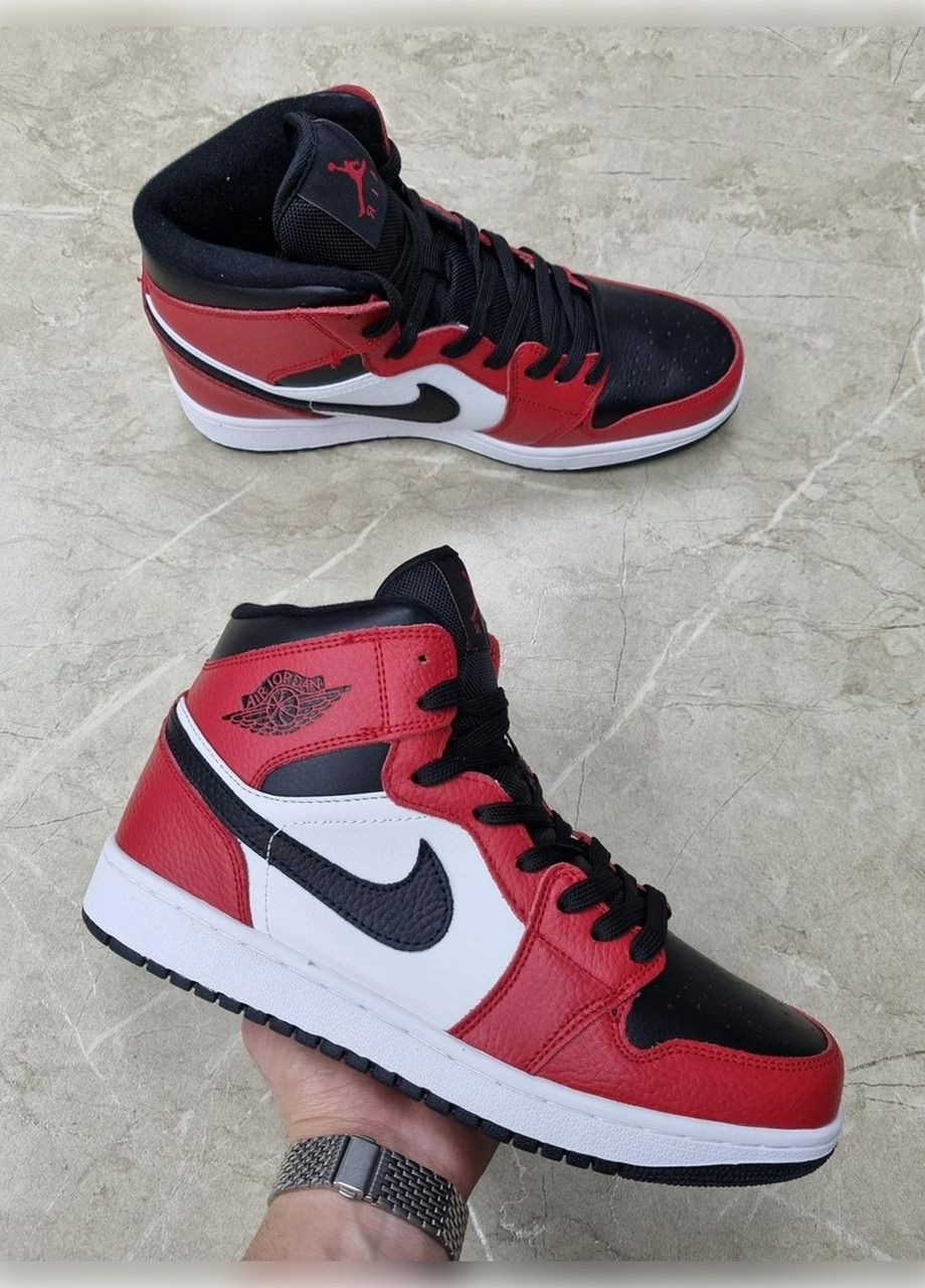 Красные демисезонные красные с белым демисезонные мужские кроссовки No Brand