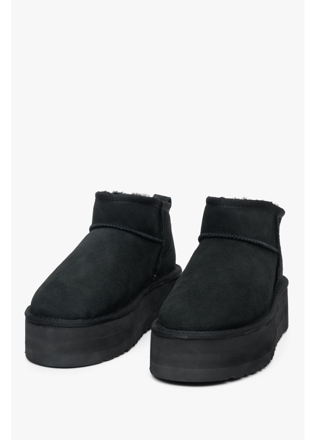 Угги, цвет черный Estro (355806411)