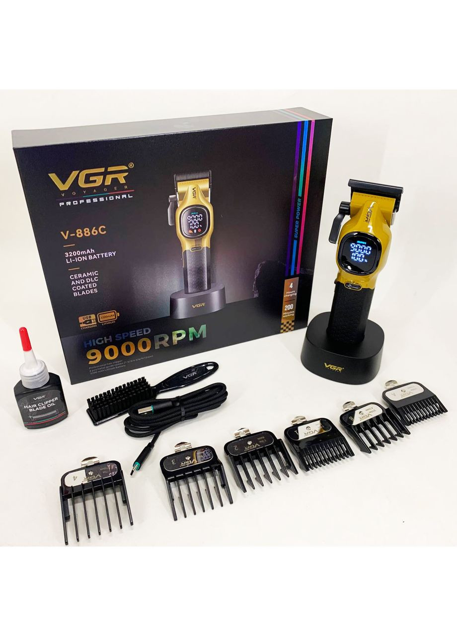 Машинка для стрижки акумуляторна V-886C GOLD VGR (369612508)