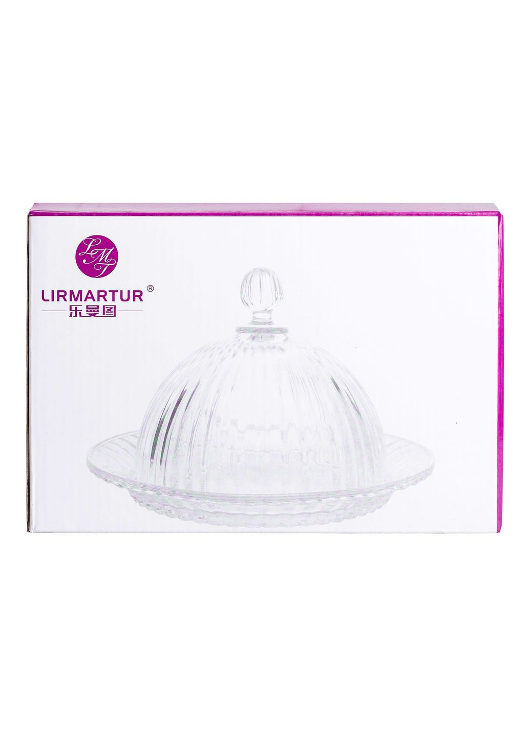 Блюдо для закусок с крышкой стеклянное 20 см Yiwu (328440263)