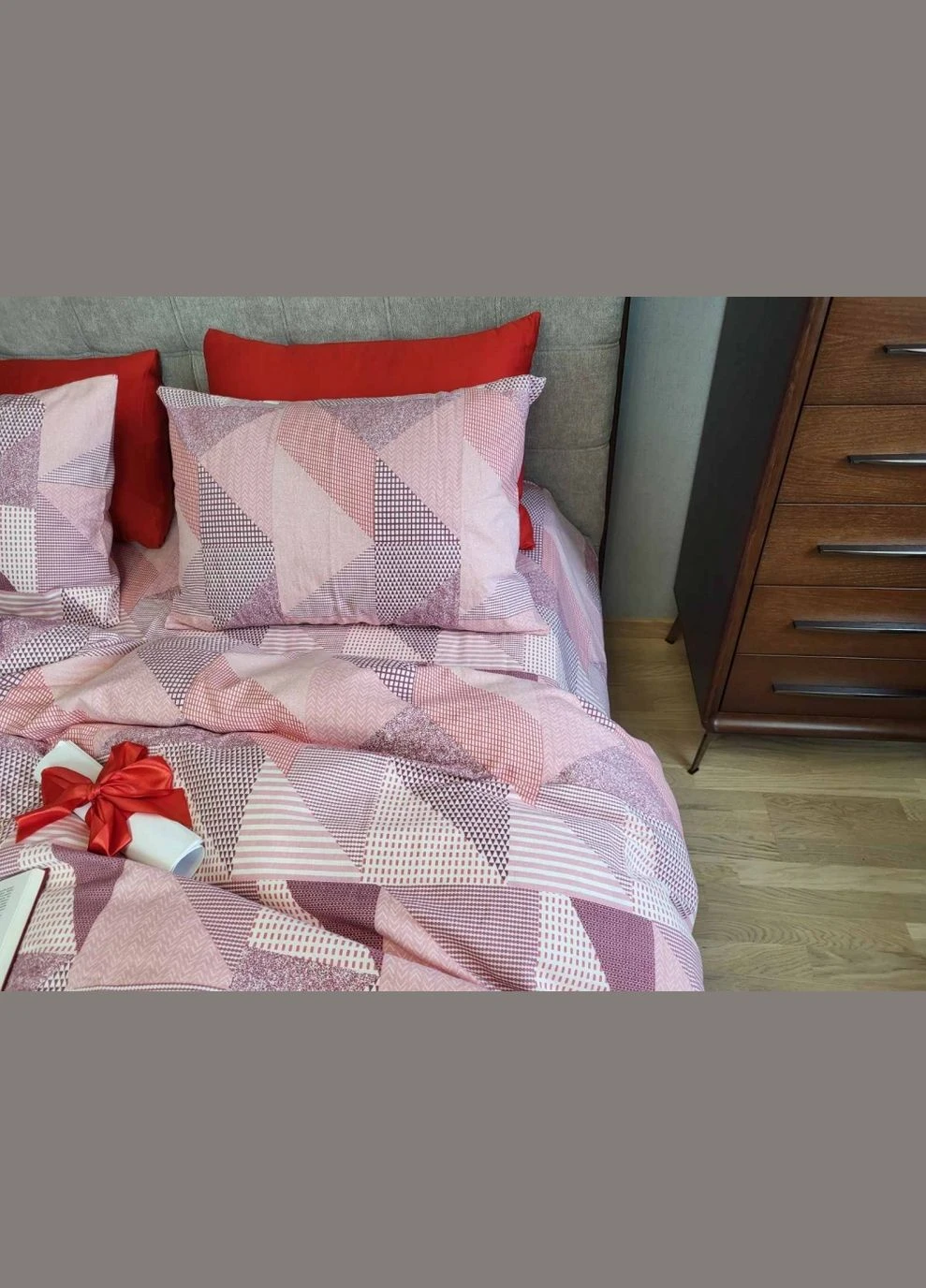 КПБ Комфорт-текстиль Фланель Печворк рожевий 145x215 см 40x60 см ( КТ_pvu_6302_1_40x60 ) Комфорт-текстиль Фланель Печворк рожевий (316084696)