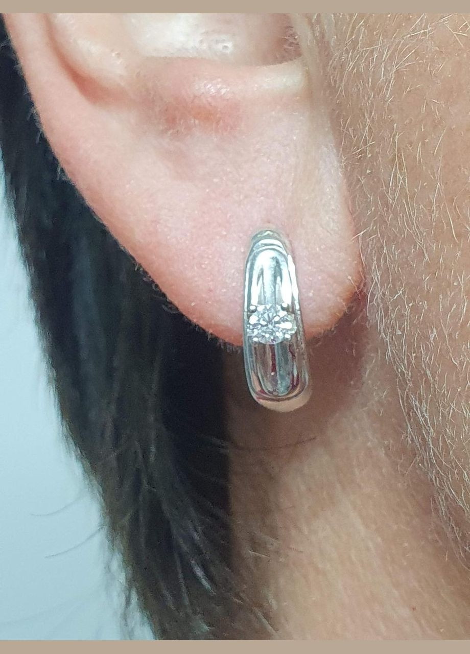 Золотые серьги с бриллиантами. 2801/1 No Brand (300293174)