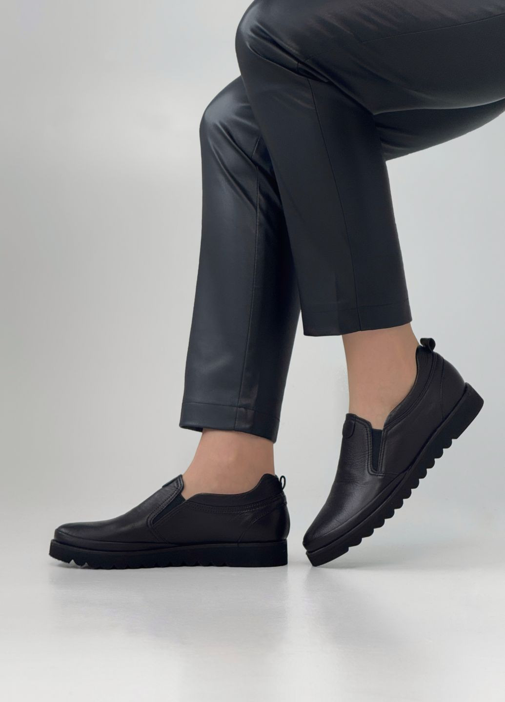 Sherlock Soon Туфли женские кожаные черный з натуральная кожа, турция — демисезон (323523783)