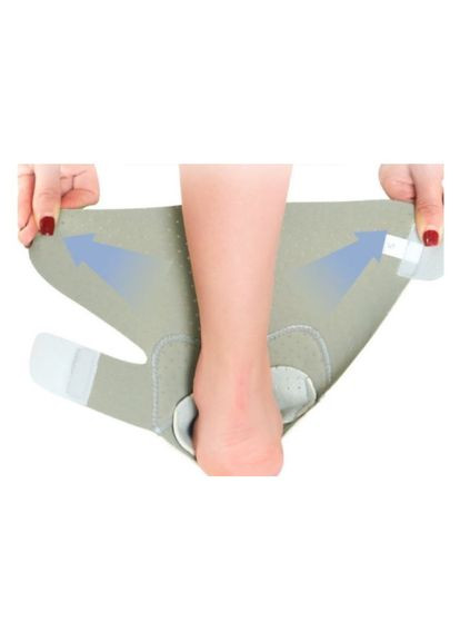 Бандаж-шина ортез голеностопного сустава со стабилизирующими пластинами Размер (36-39) Серый (М1500355) Hongtai (362045876)