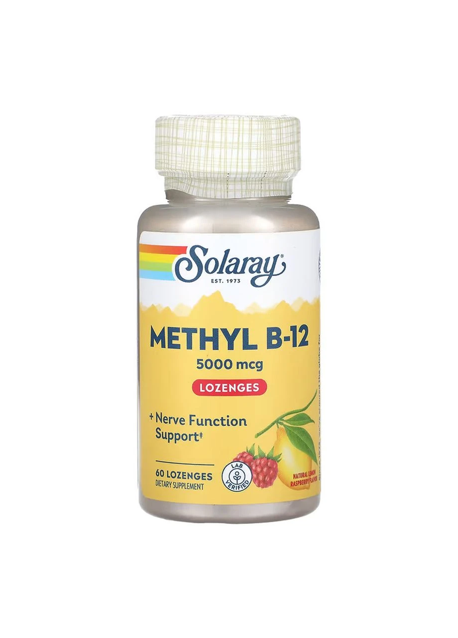 Methyl B-12 5000 mcg - 60 lozenges Solaray (397094180)