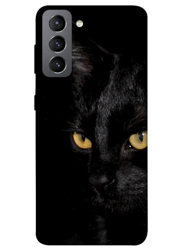 Чехол с принтом для Samsung Galaxy S21 FE / на Samsung галакси с21 фе Черный кот No Brand (339062734)
