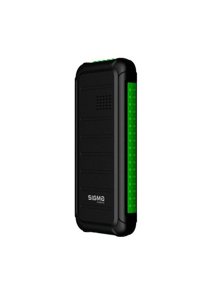 Защищённый Телефон mobile Xstyle 18 Track черный с зеленым Sigma (293346699)