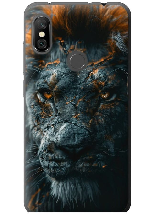 2D пластиковий чохол 'Полум'яний лев' для Endorphone Xiaomi Redmi Note 6 Pro (297662411)