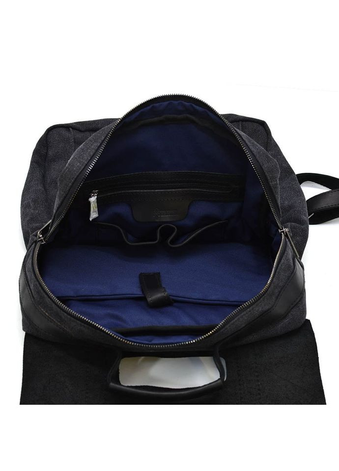 Сумка рюкзак для ноутбука з канвас RAG-3420-3md сіра з чорним TARWA (304533816)