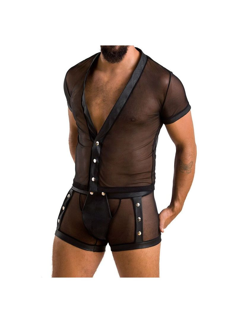 Комплект сітчастої чоловічої білизни 052 Set Michael black CherryLove Passion (296623632)