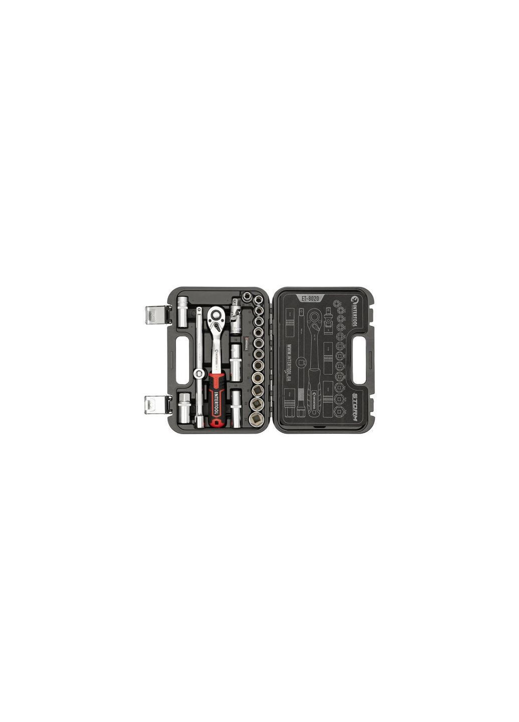 Набір інструменту 1/2" 20 од. Storm (ET-8020) Intertool (372691479)