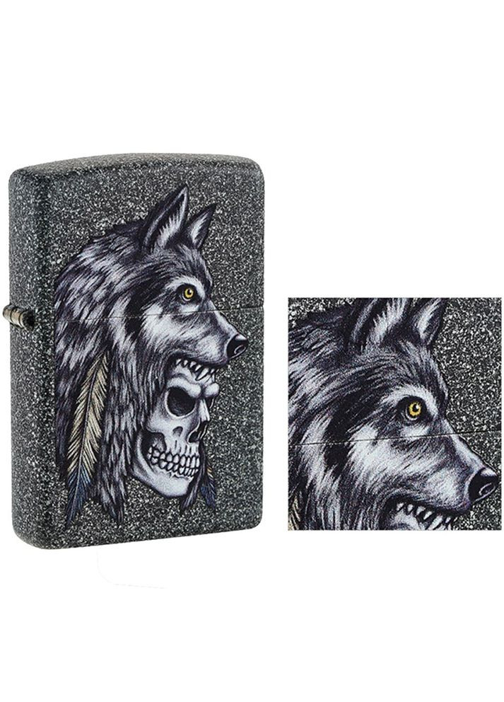 Зажигалка Wolf Skull Feather Design 29863 Zippo (316620041)