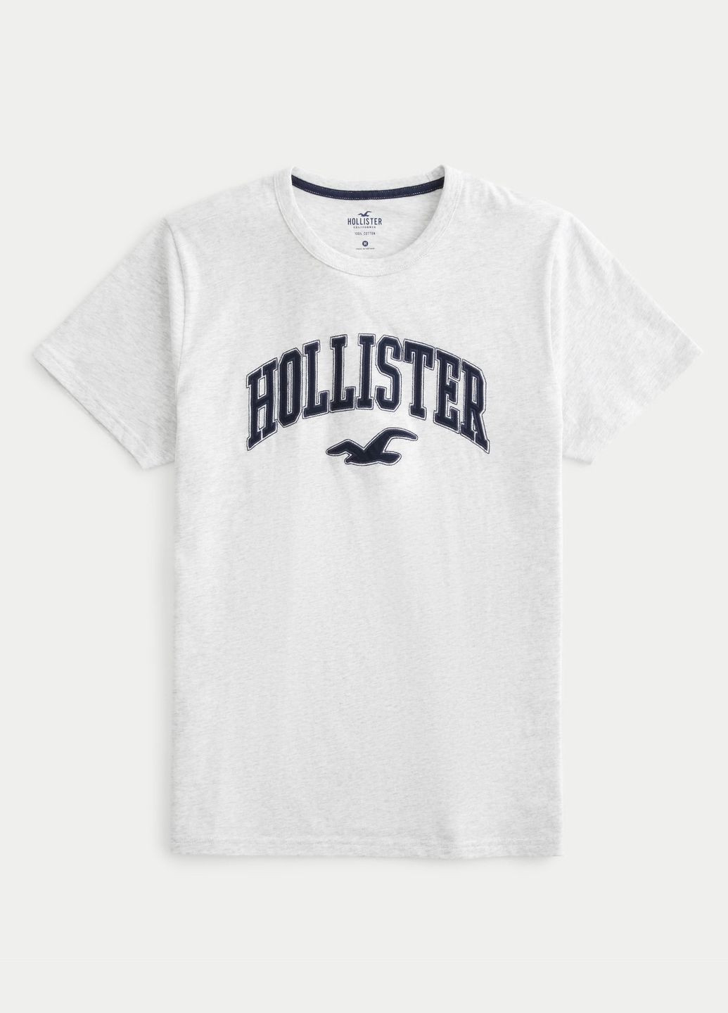 Світло-сіра футболка hc9826m Hollister
