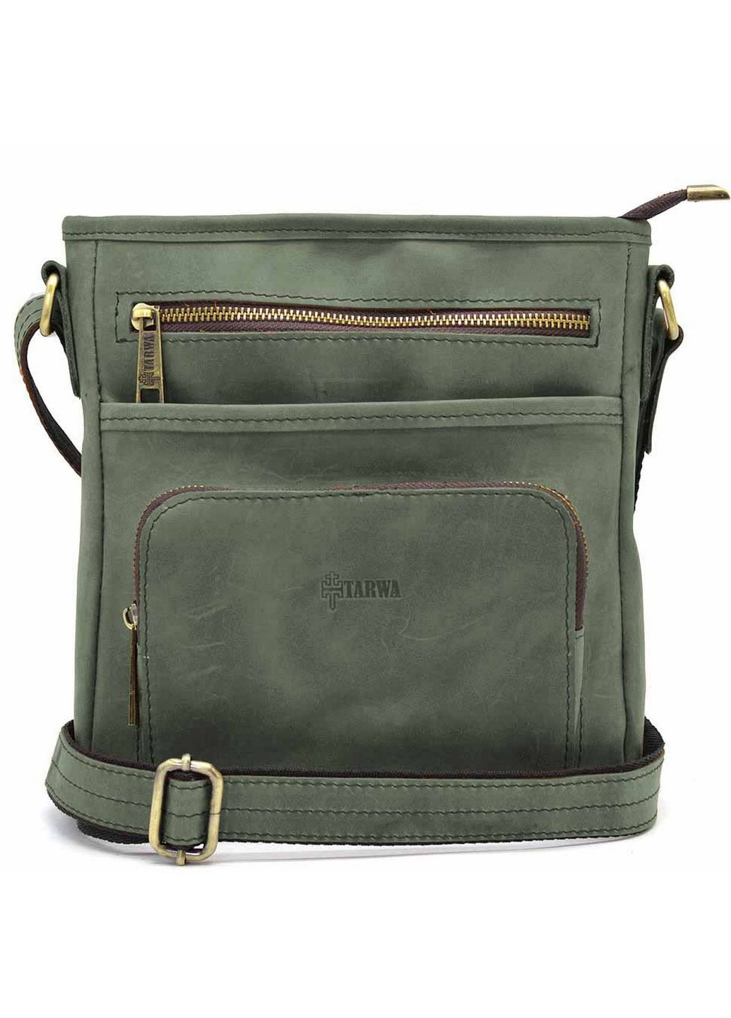 Мужская кожаная сумка через плечо 22х25.5х3.5 см TARWA (315871179)