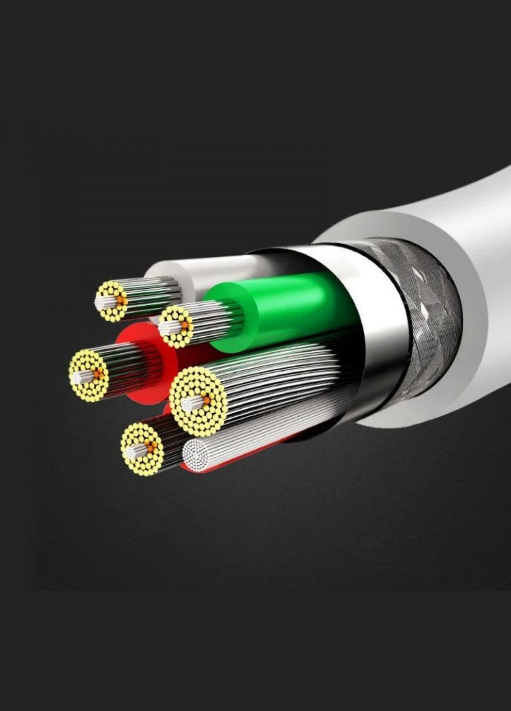 Кабель. Type-C - Lightning для смартфонів 1 метр Білий Hoco (335257278)