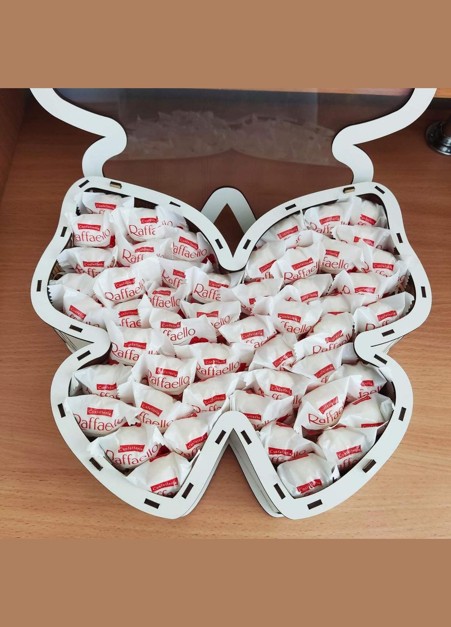 Подарочный бокс бабочка с конфетами на день рождения на праздник (ar69) No Brand (315888793)