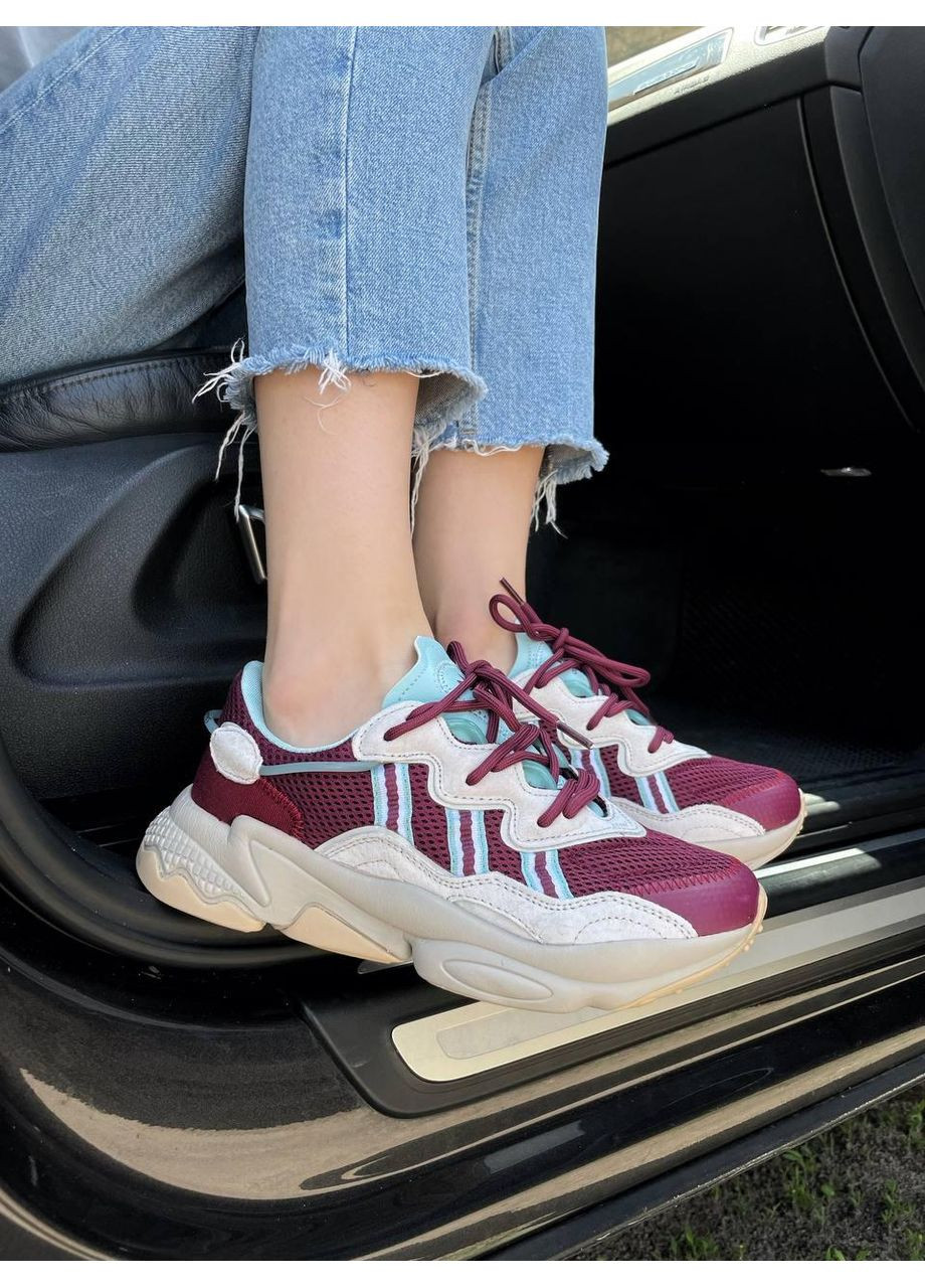 КРОССОВКИ ЖЕНСКИЕ ADIDAS OZWEEGO ADIPRENE PRIDE BORDO BLUE АДИДАС ОЗВИГО No Brand синие демисезоны (367175150)