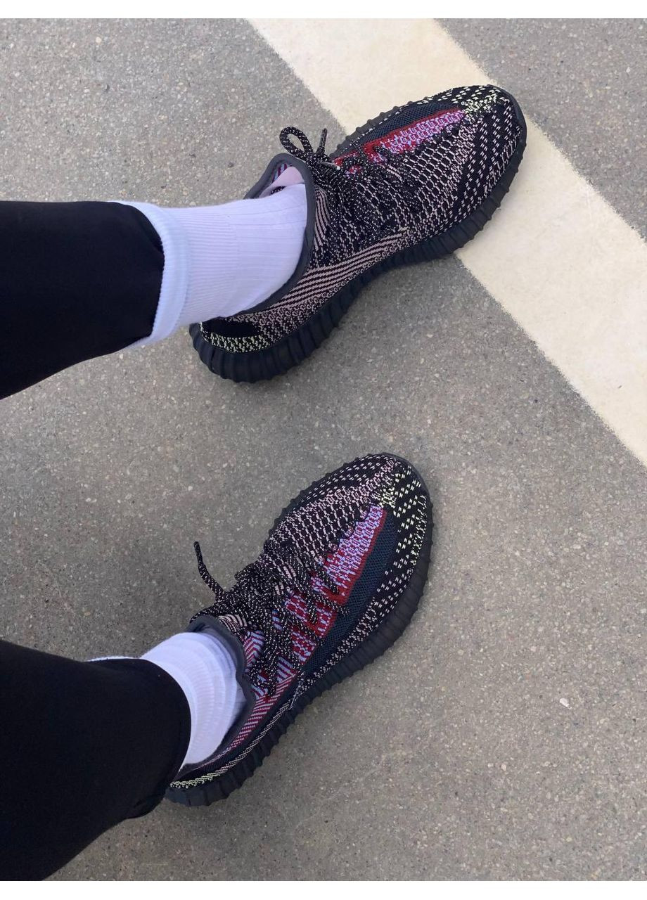 КРОССОВКИ ЖЕНСКИЕ ADIDAS YEEZY BOOST 350 V2 HOLIDAY АДИДАС ИЗИ БУСТ No Brand чёрные демисезоны (368887802)