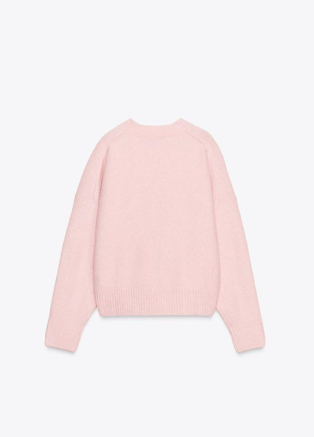 Светло-розовый свитер Zara