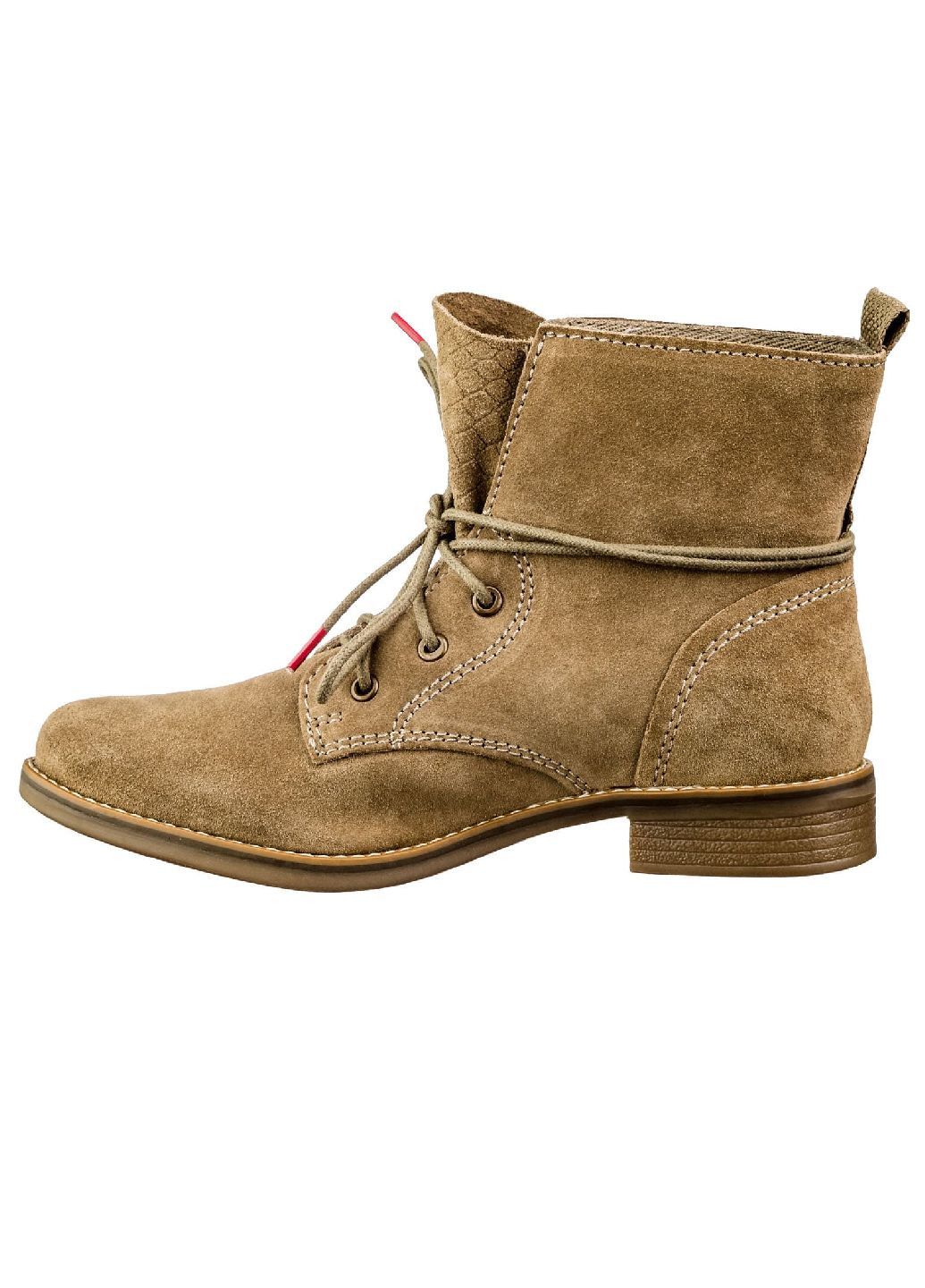 Осенние ботинки женские S.Oliver из натурального велюра