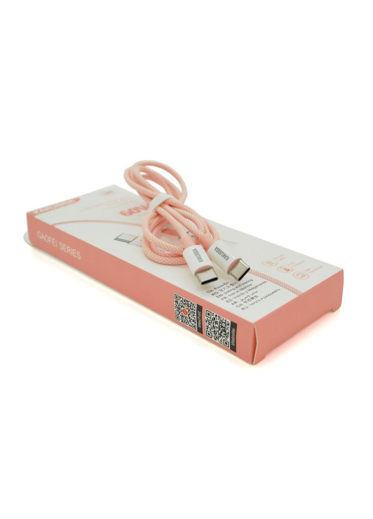 Дата кабель USB 2.0 AM to Lightning 1.0m KSC-723 GAOFEI Pink 2.4A (m448276) iKaku USB 2.0 AM to Lightning 1.0m 2.4A Pink (367072694)