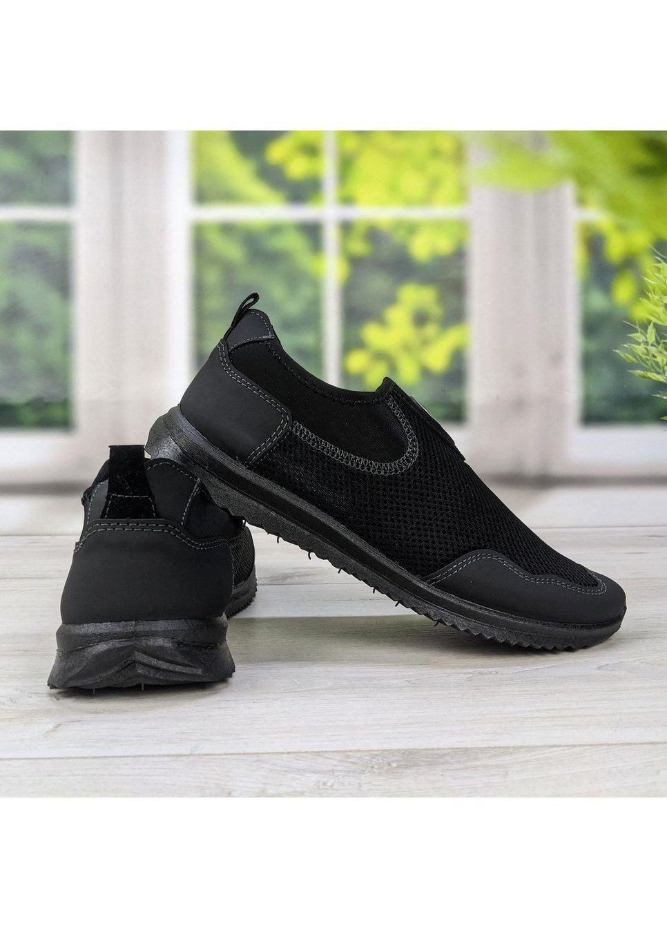 Черные летние кроссовки мужские летние сетка Dago