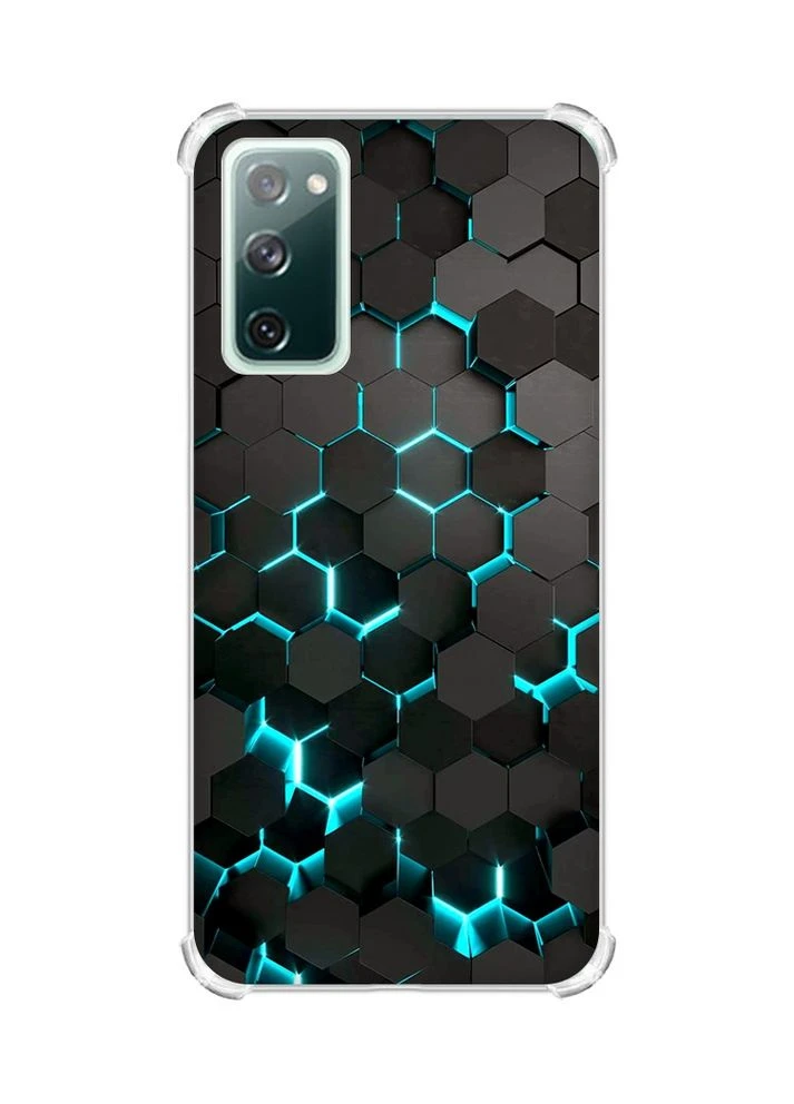 Чехол с утолщенными углами на Samsung Galaxy S20 FE:: Соты 3D (принт 357) Creative (355389260)