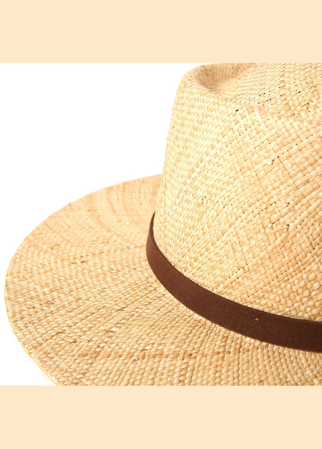 Шляпа порк-пай женская солома бежевая JUDY LuckyLOOK 818-188 (289478297)