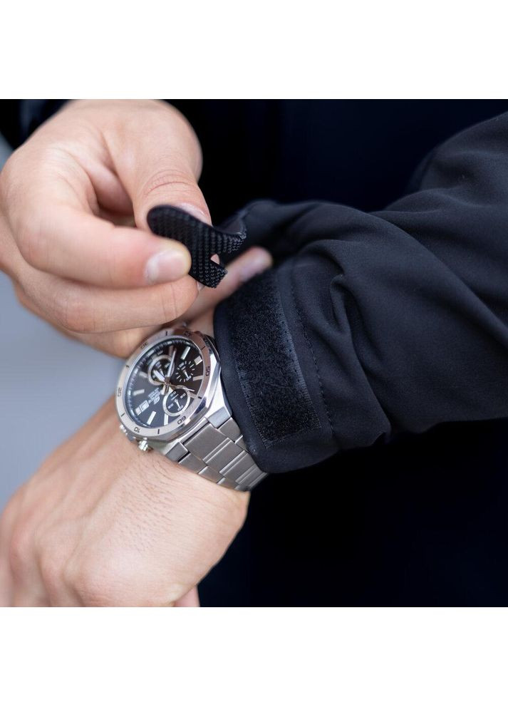 Черная демисезонная мужская водонепроницаемая куртка softshell весна/осень черная No Brand