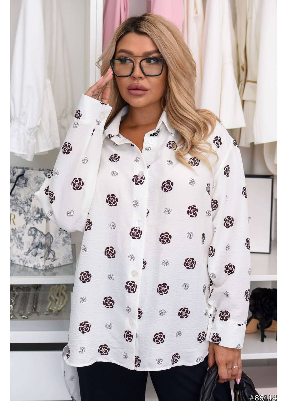 Сорочка софт котон жатка з розміром на спині Україна (354820175)