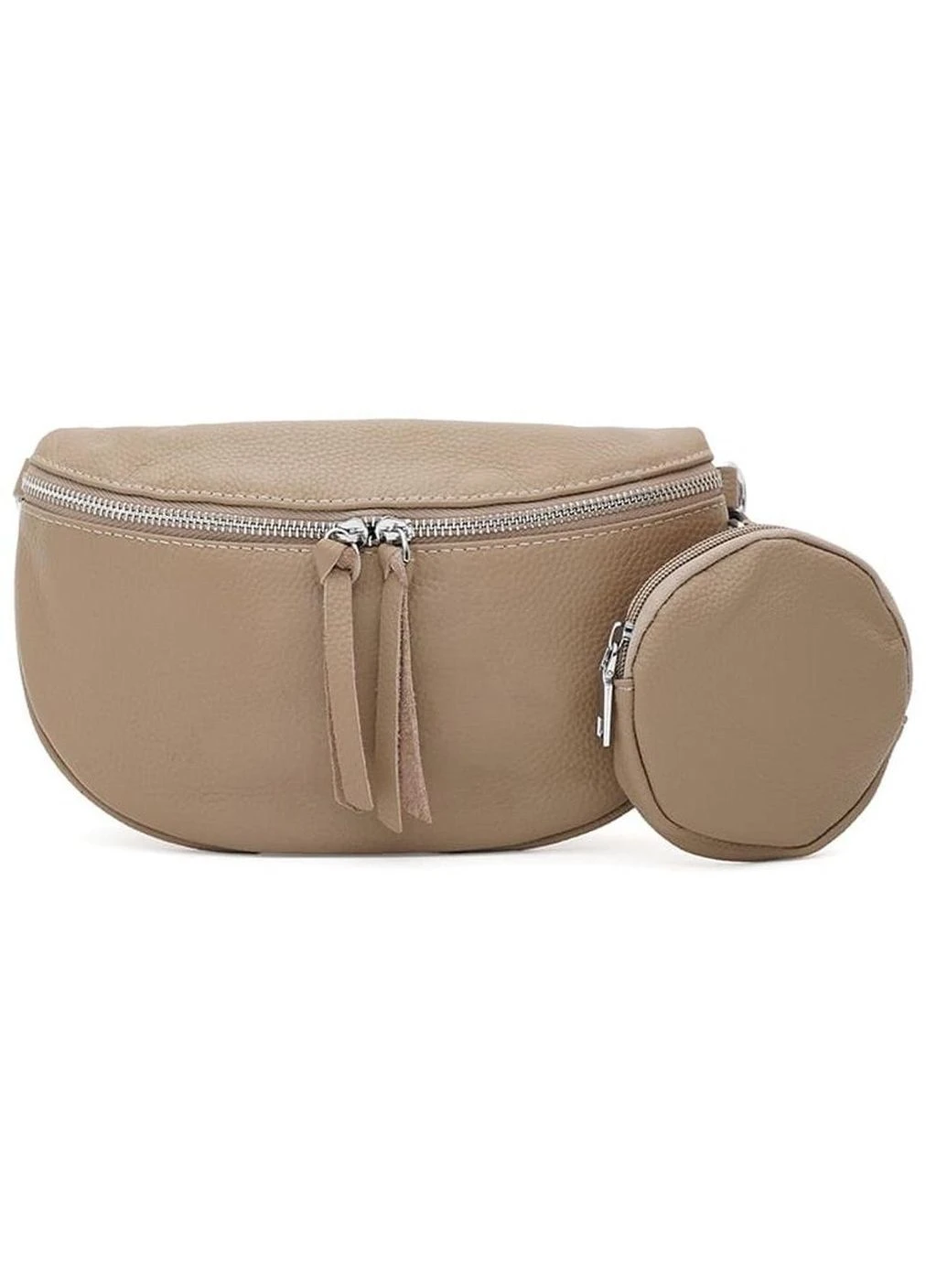 Женская кожаная сумка Borsa Leather небольшая кожаная crossbody shoulder bag бежевая 51997 De Esse (403068277)