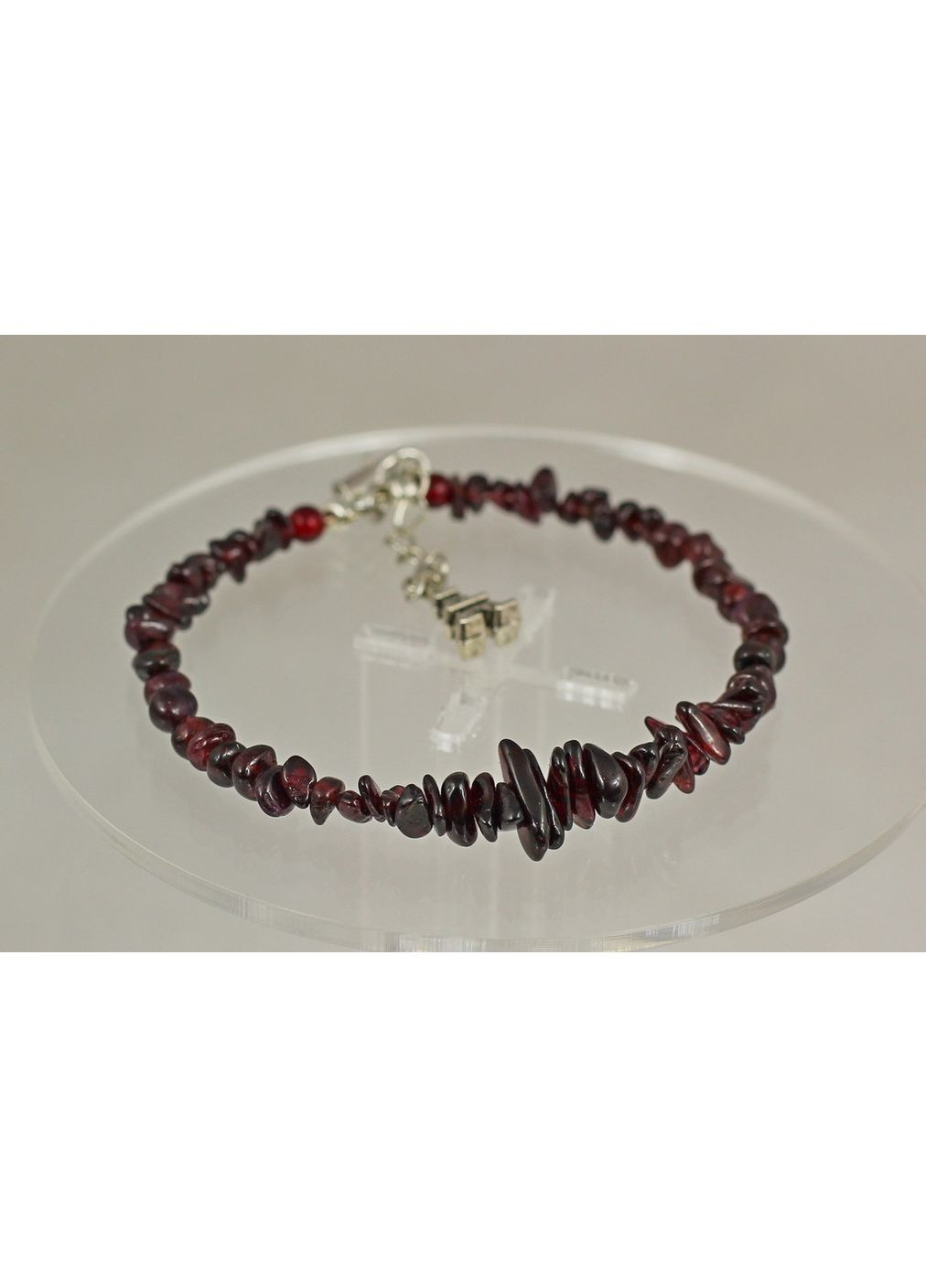 Браслет жесткий натуральный гранат 20 см No Brand (366963441)