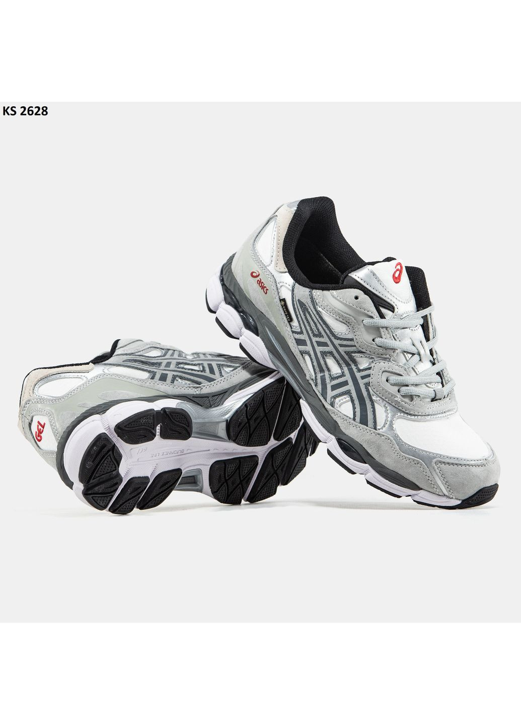 Сірі Осінні кросівки чоловічі asics gel-nyc gore-tex gray асікс гель нюк No Brand