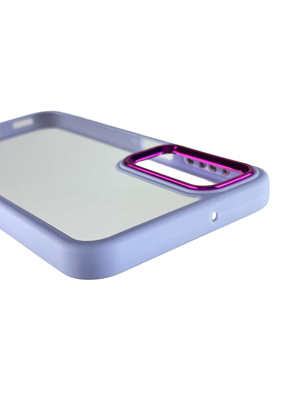 Чохол для Galaxy A24 4G SM-A245F з кольоровими високими бортами на самсунг а24 бузковий Samsung (366020876)