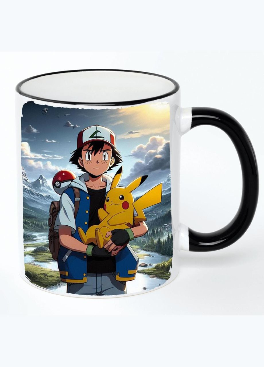 Чашка Покемон Аніме #004 (кухоль, кружка) Біла з чорною ручкою 330 мл No Brand (322714584)