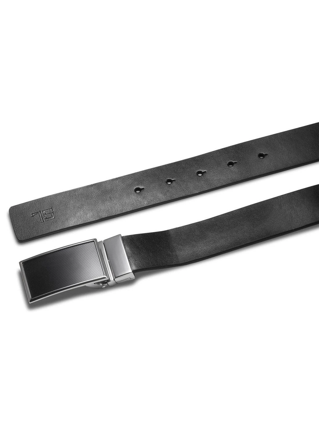 Ремінь чоловічий шкіряний Black/Blue (P8234-0 L) Semi Line (394241537)