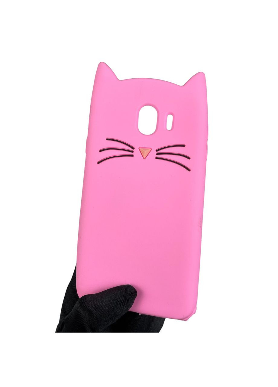 Чехол для Galaxy J4 2018 SM-J400 детский с котиком на самсунг г4 г400 розовый Samsung (366018867)