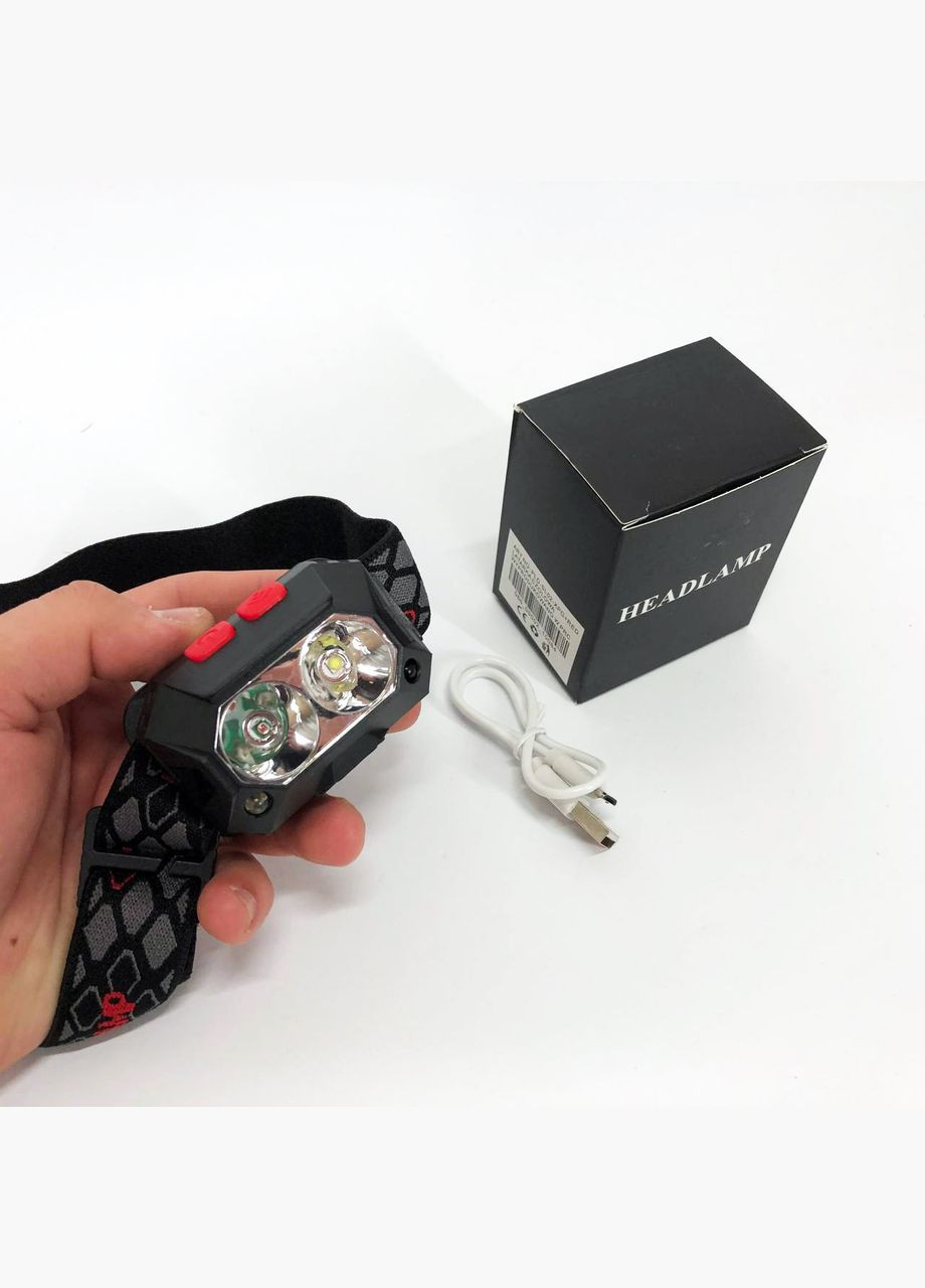 Налобний ліхтар PLD-SL02-XPG, Ліхтар на голову на батарейках, Ліхтарик на голову FP-977 з зарядкою Bailong (351486037)