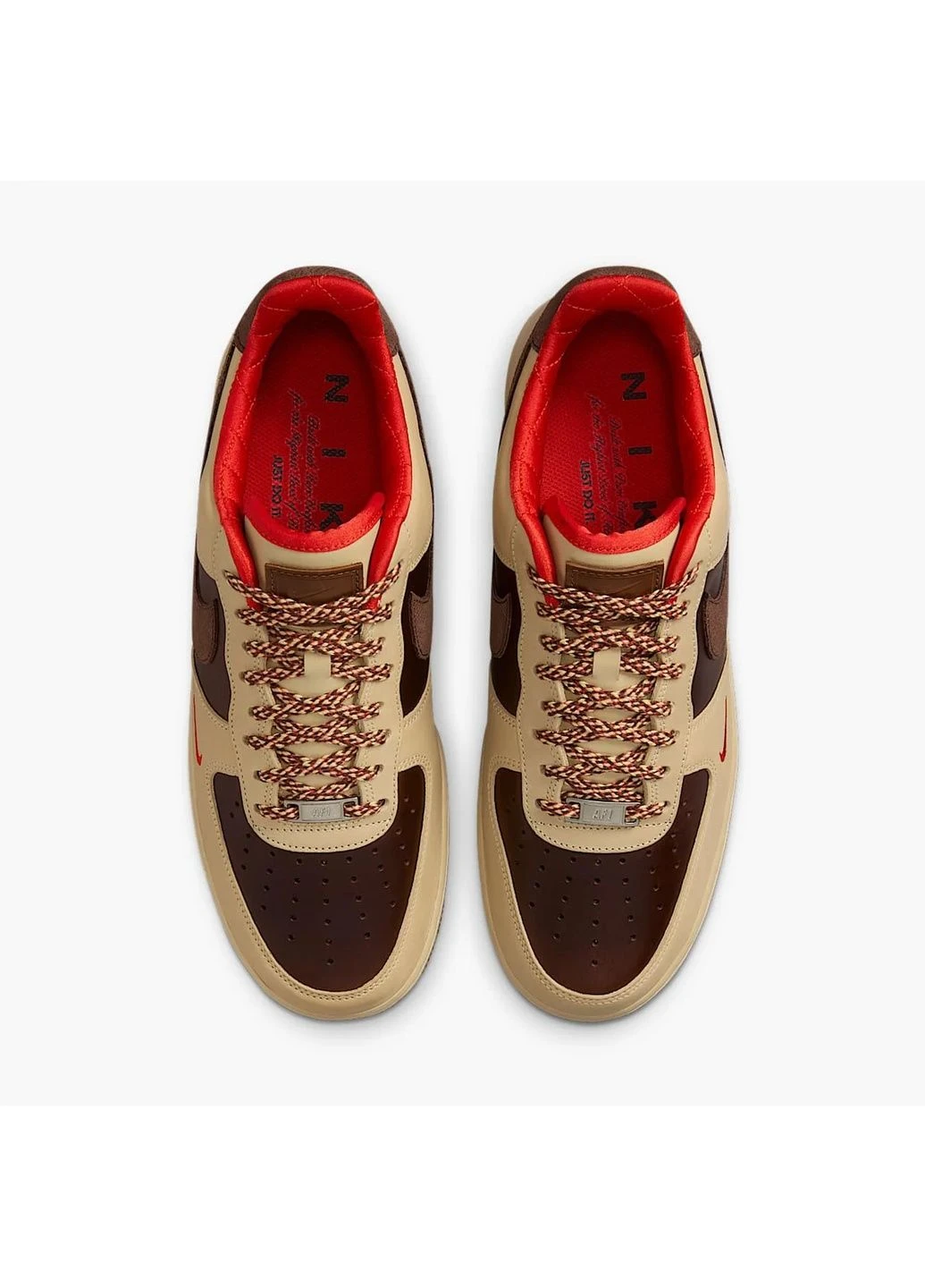 Коричневые кроссовки мужские air force 1 low brown/beige Nike