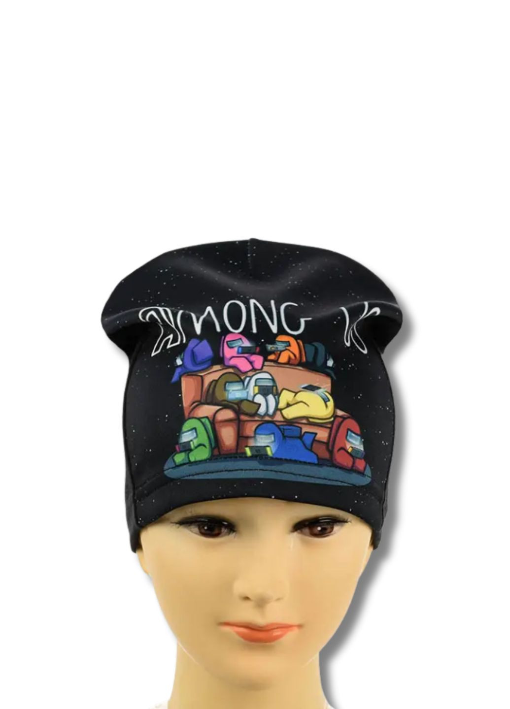 з принтом Амонг Ас / Among Us No Brand Дитяча трикотажна шапка (351347997)